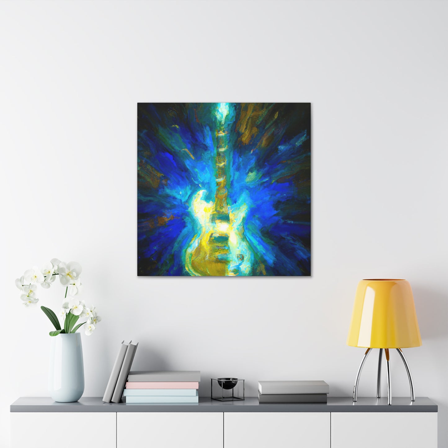 Electric Guitar Impressionism - Canvas