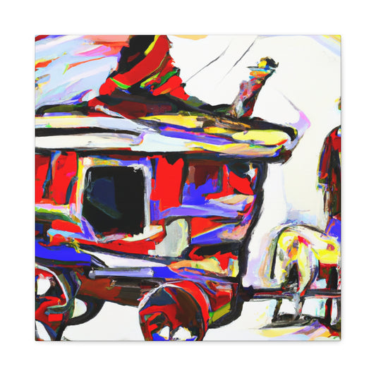 "Wagon in Expressionism" - Canvas