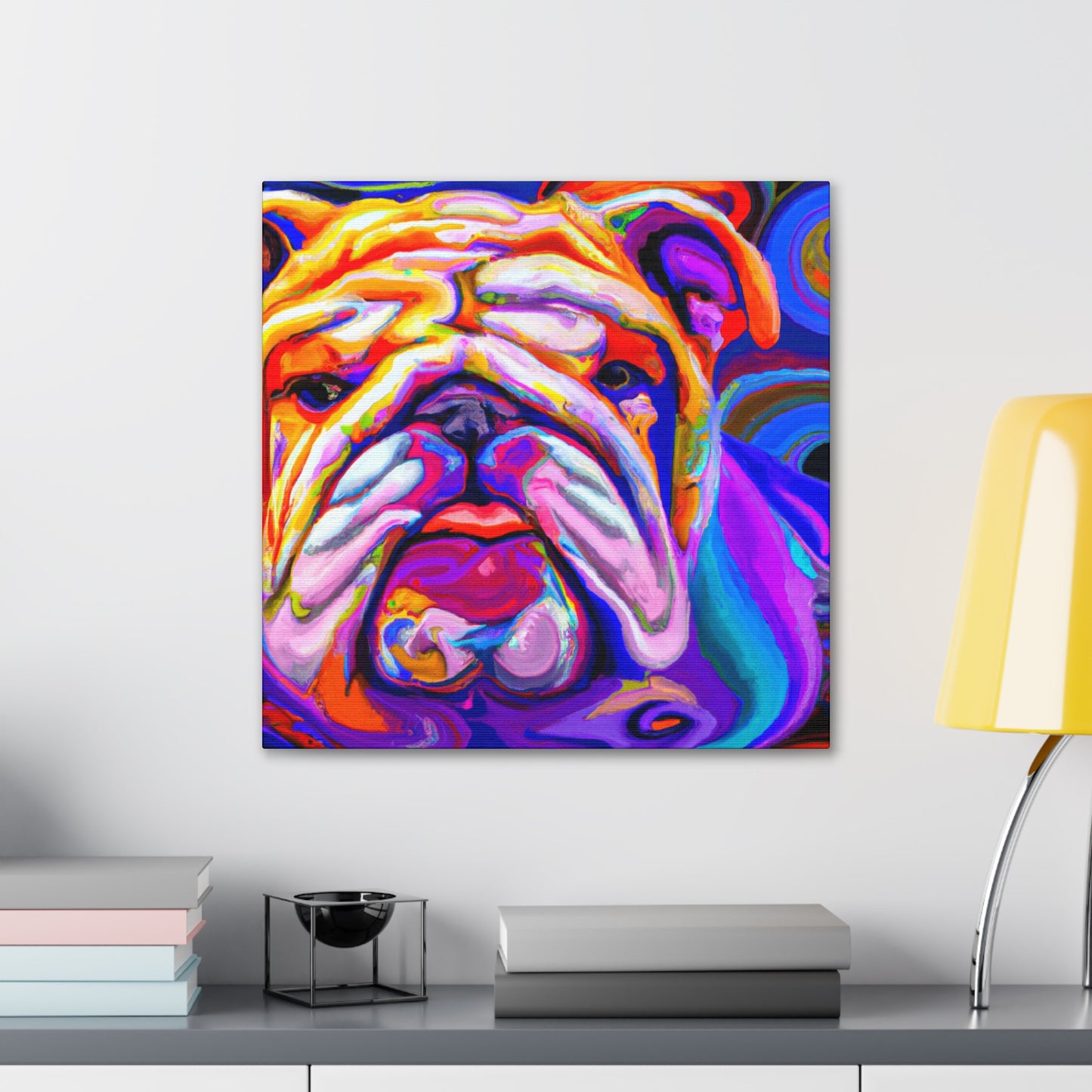 Bulldog in a Dream - Canvas