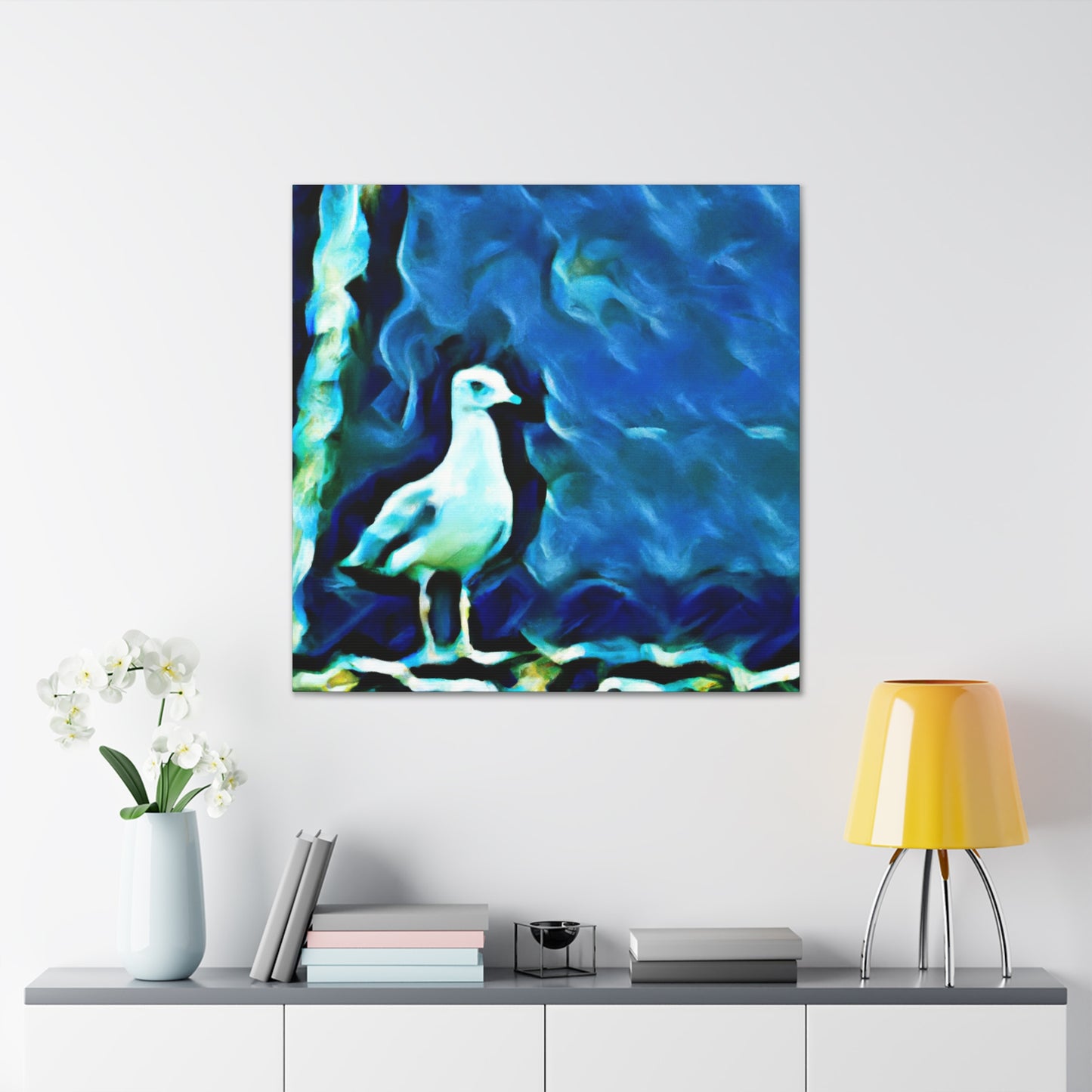 Seagull in Abstraction - Canvas