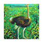 "Ostrich in Splendor" - Canvas