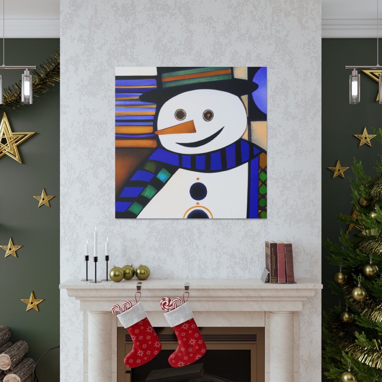 "Frosty Deco Frosting" - Canvas