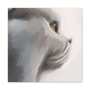 Cute Feline Minimalism - Canvas