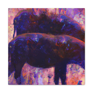 Warthog at Dusk - Canvas