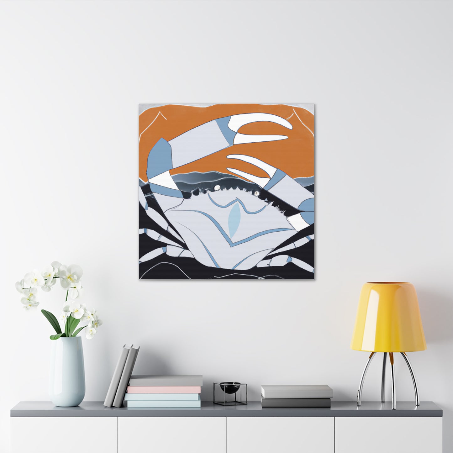 Crab in Art Deco - Canvas