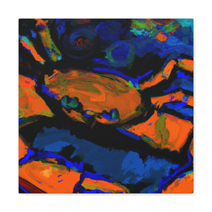 Crab-Crawling Colorful Chaos - Canvas