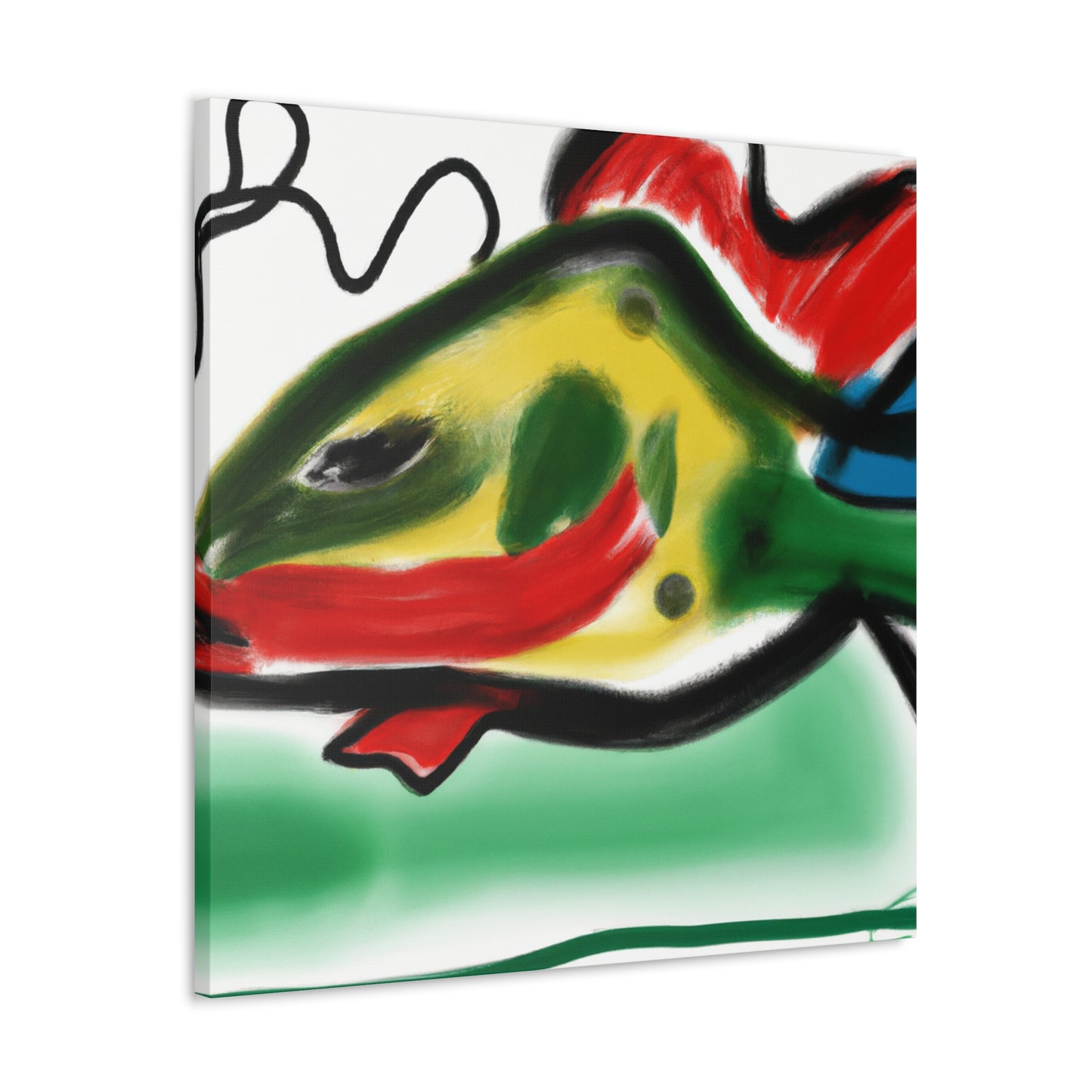 "Swordtail in Abstract Form" - Canvas