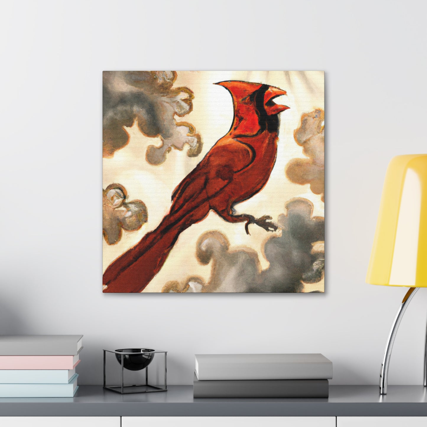 Northern Cardinal Glow. - Canvas