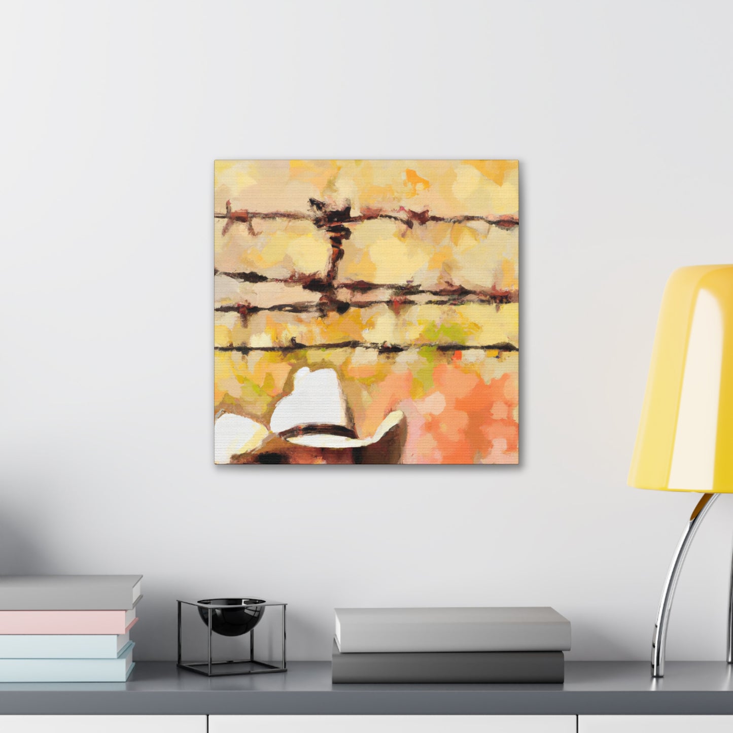 Barbed Wire Freedom. - Canvas