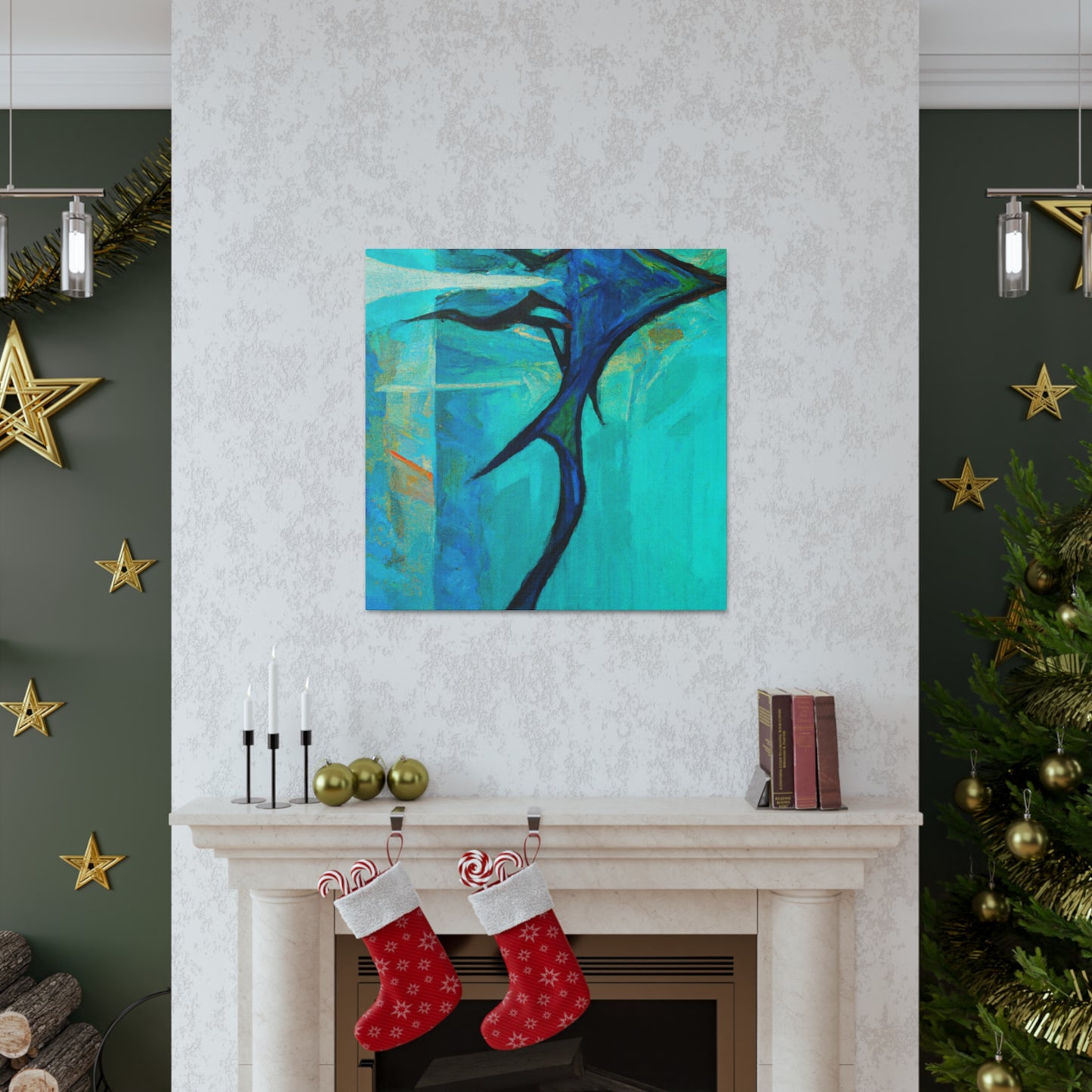 "Sailfish in Art Deco" - Canvas