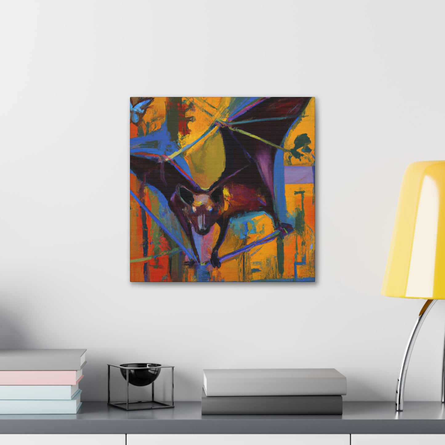 "Indian Flying Fox Flight" - Canvas