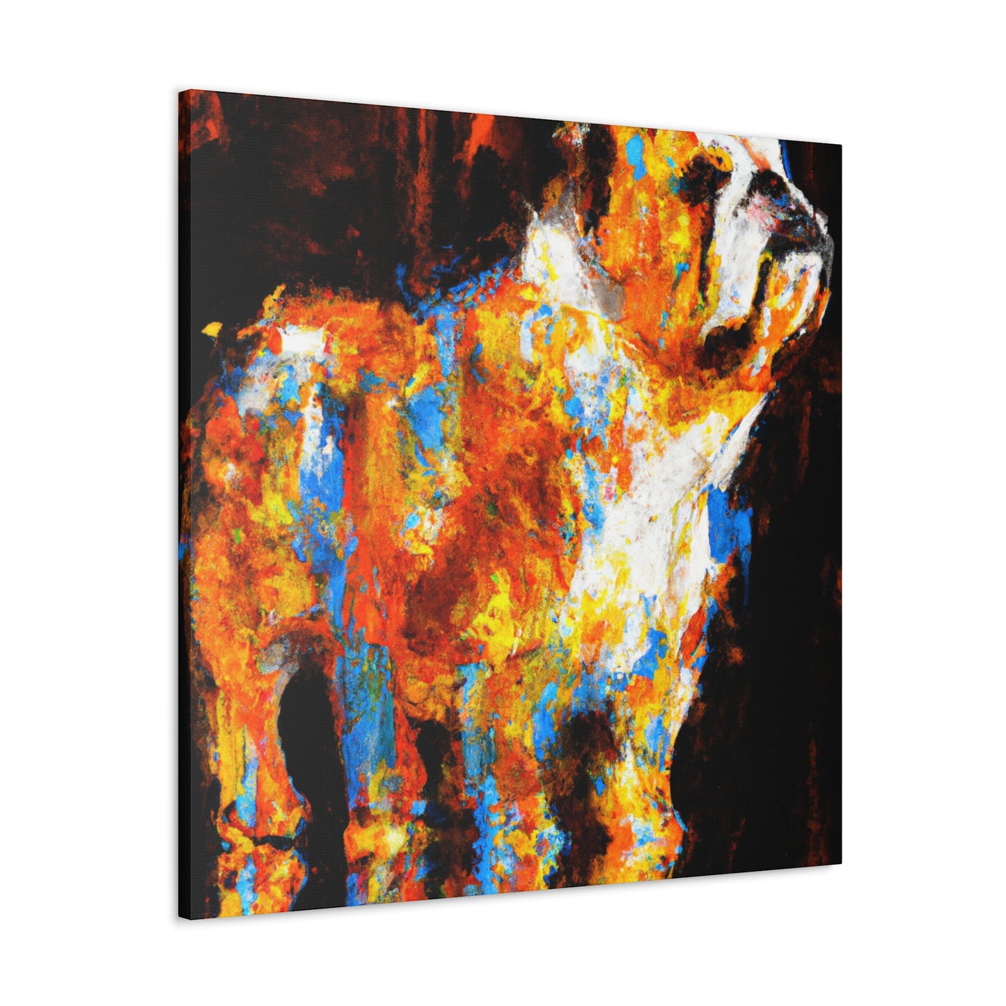 Bulldog in Creation - Canvas