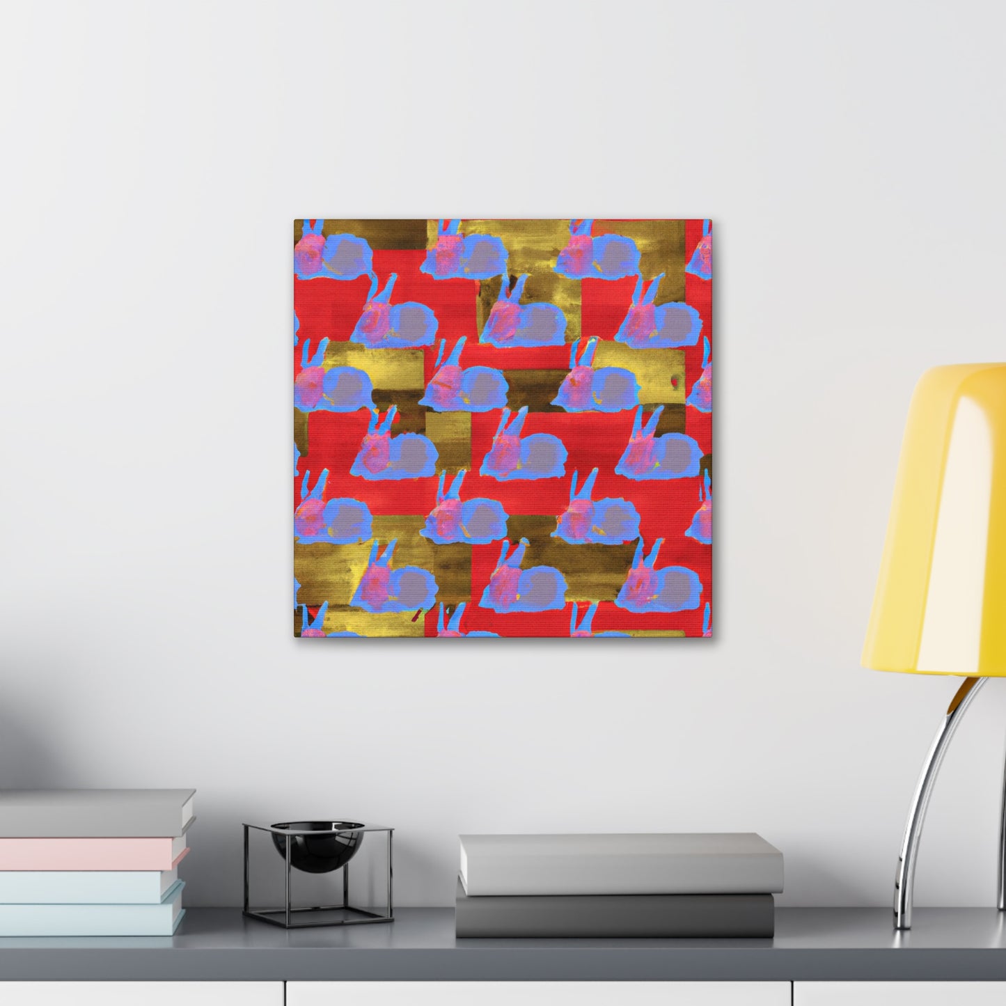 "Rabbit in Pop Art" - Canvas