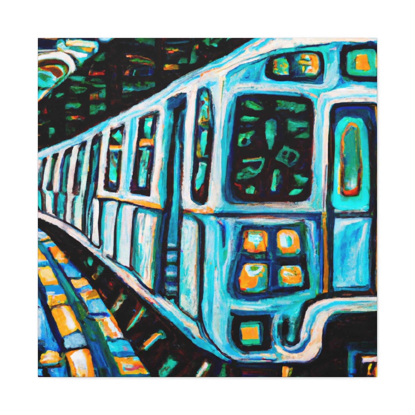 Subway Train Vizionary - Canvas