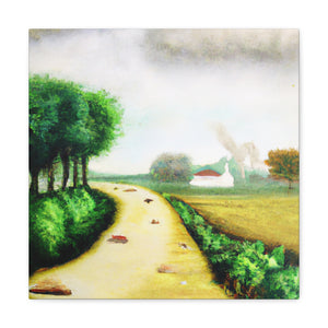 "Country Road in Spring" - Canvas