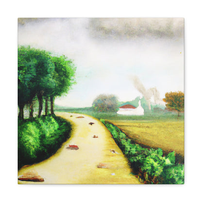 "Country Road in Spring" - Canvas