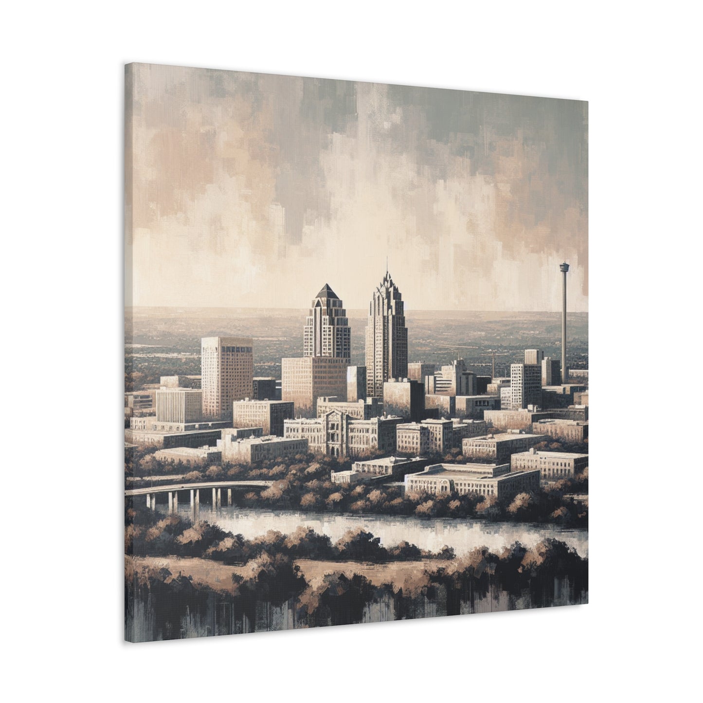 "Urban Serenity, San Antonio" - Canvas