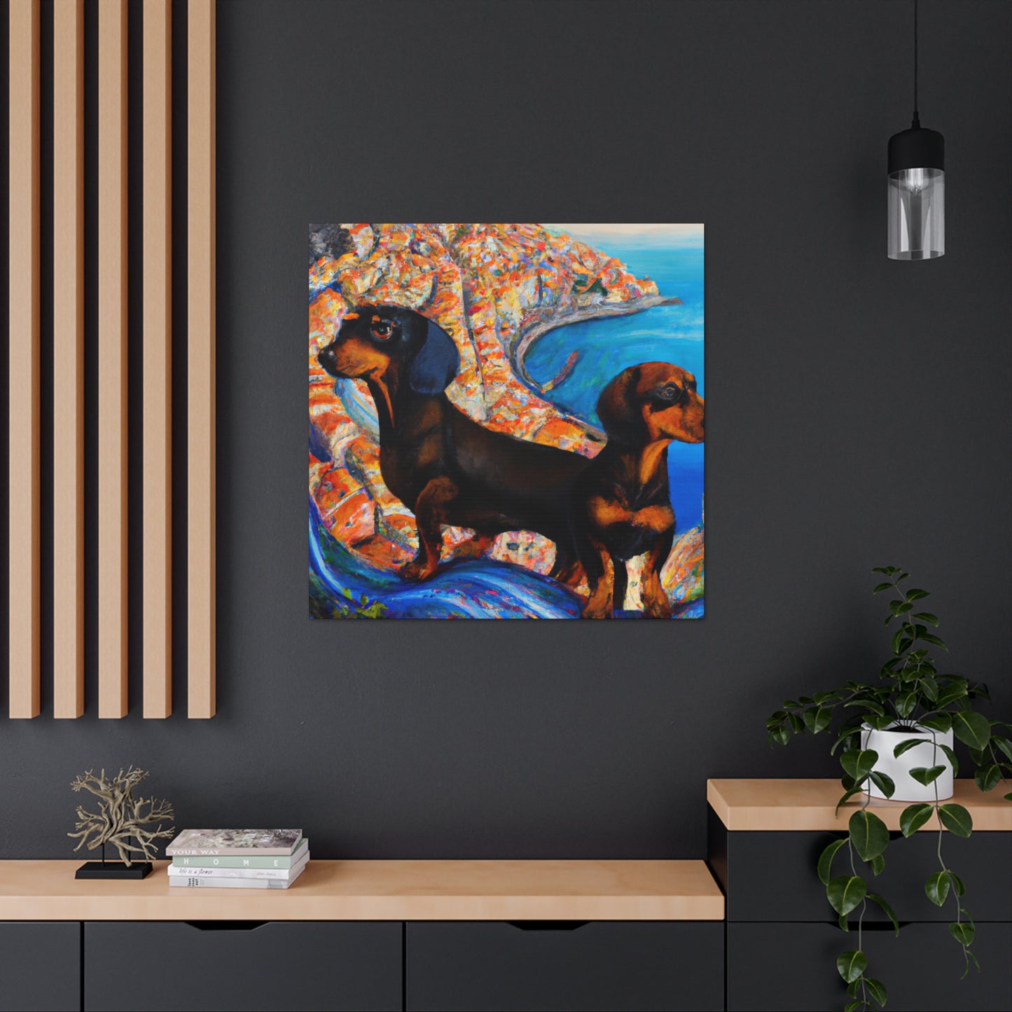 Dachshunds in Artwork - Canvas