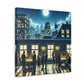 "Majestic Nocturnal Urban Bliss" - Canvas