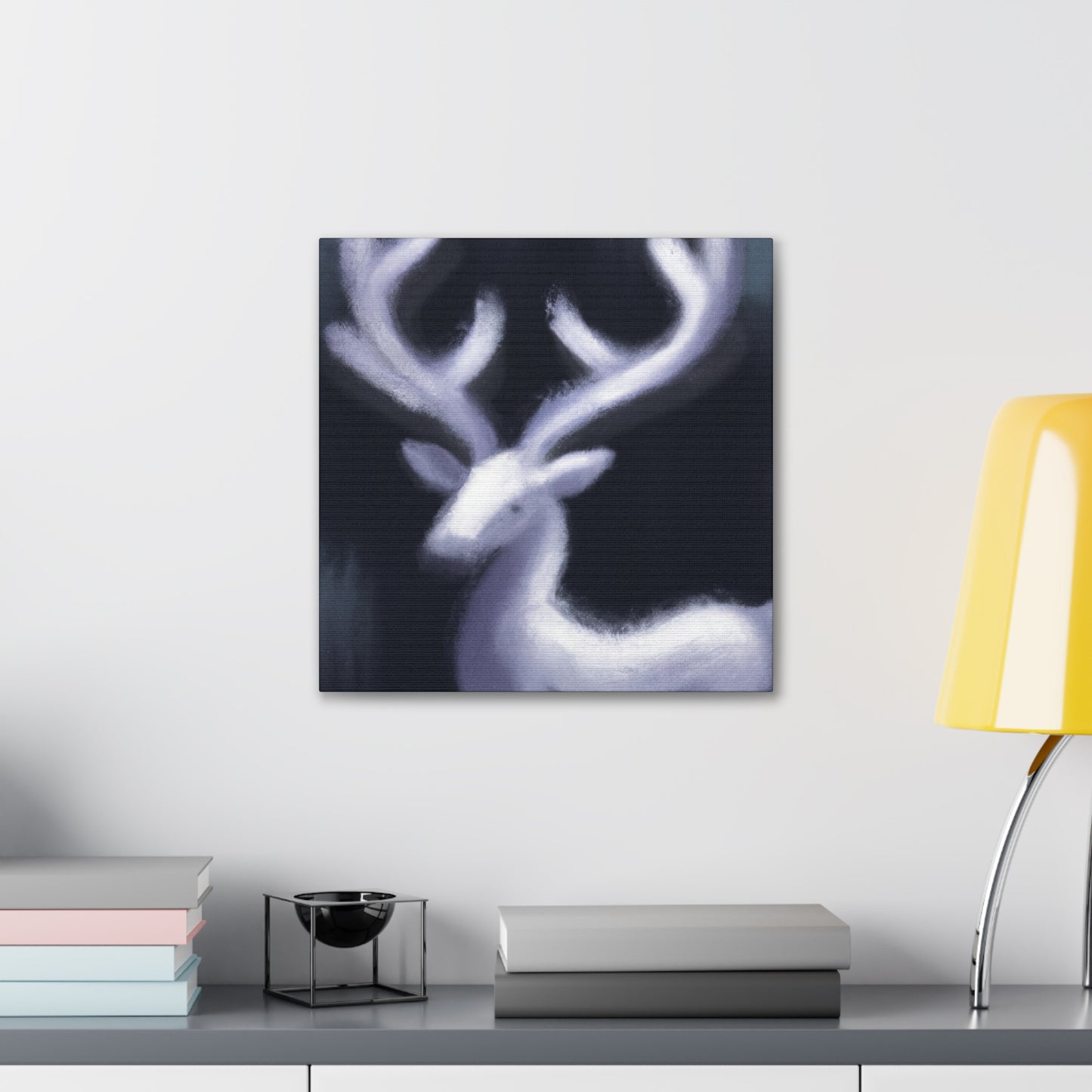 Reindeer Dusk Reflection - Canvas