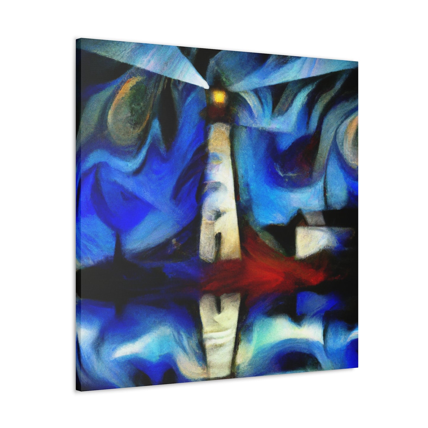 Lighthouse at Nightfall - Canvas