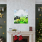 Milky White Mooing - Canvas