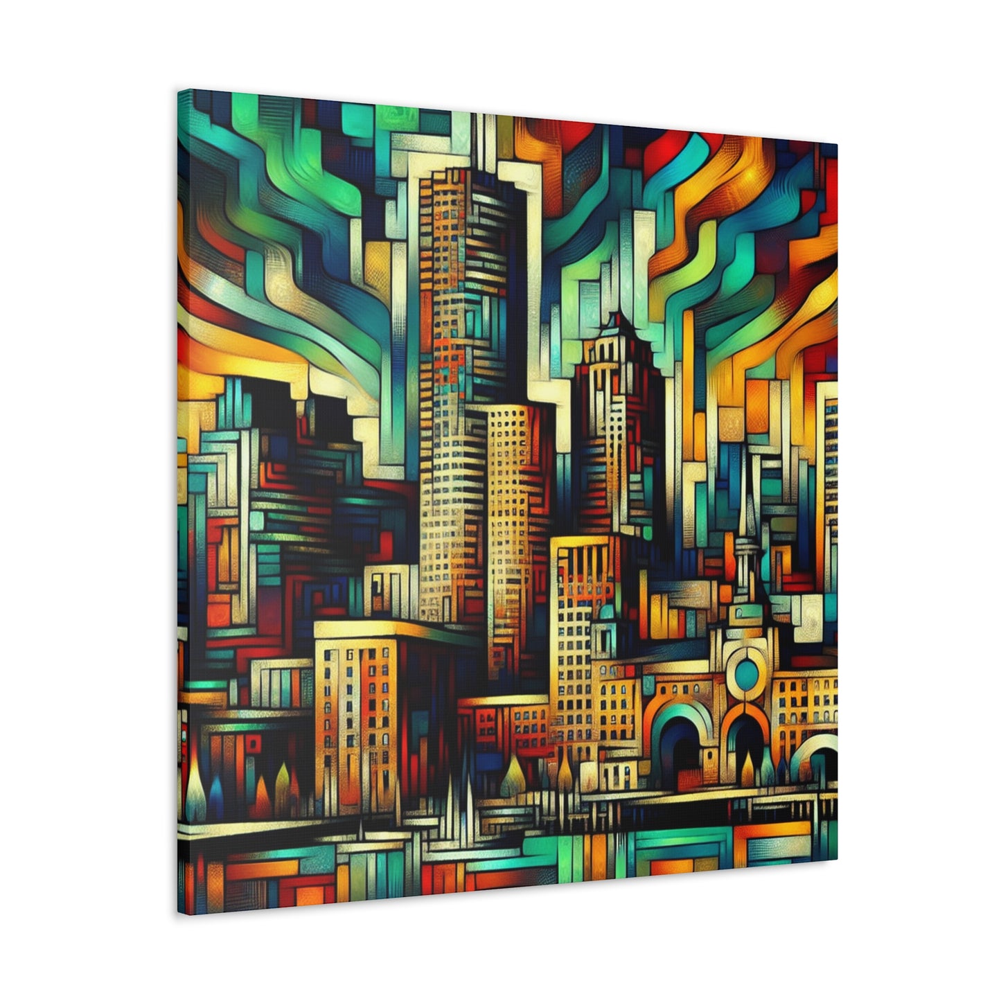 "Urban Hues Unleashed" - Canvas