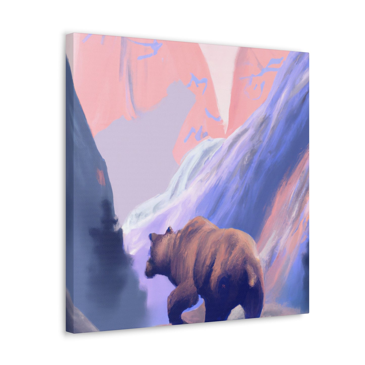 Brown Bear in Nature - Canvas