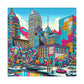 "Vibrant Milwaukee Mosaic" - Canvas