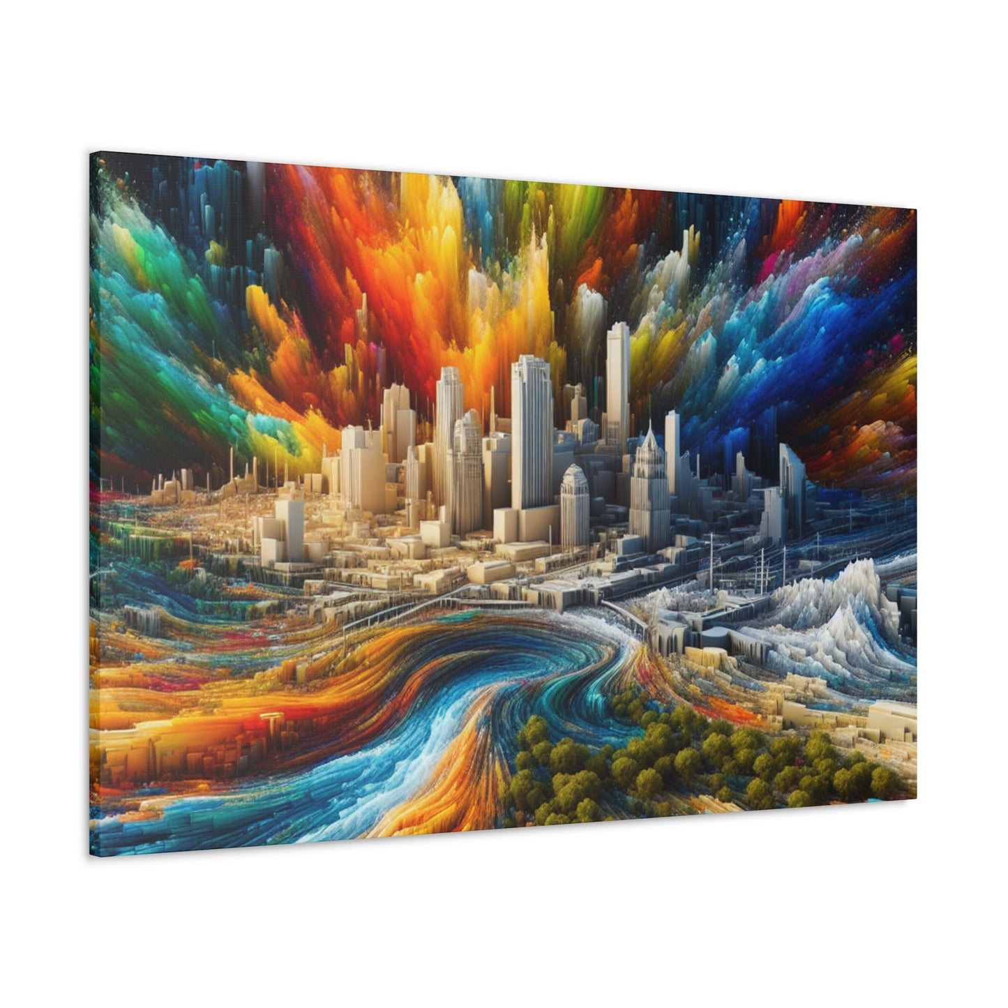 Urban Texan Splendor - Canvas