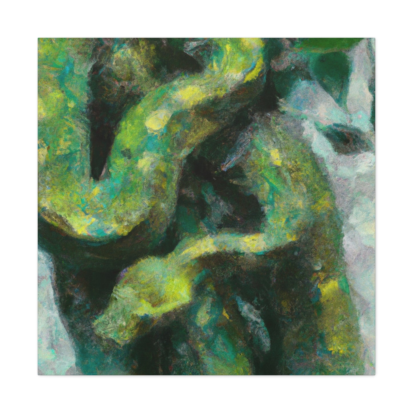 "Green Tree Python Vista" - Canvas