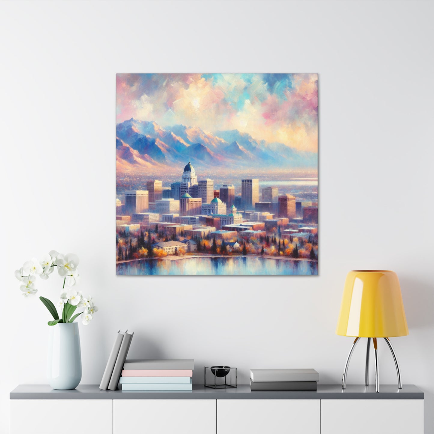 "Utah's Ethereal Cityscape" - Canvas