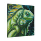 Nouveau Iguana Green - Canvas