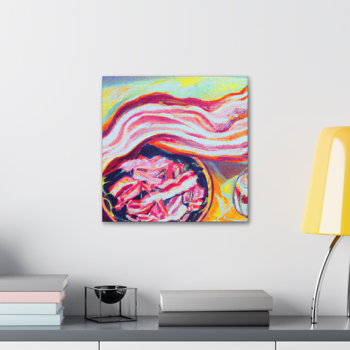 "Surreal Bacon Dreamscape" - Canvas