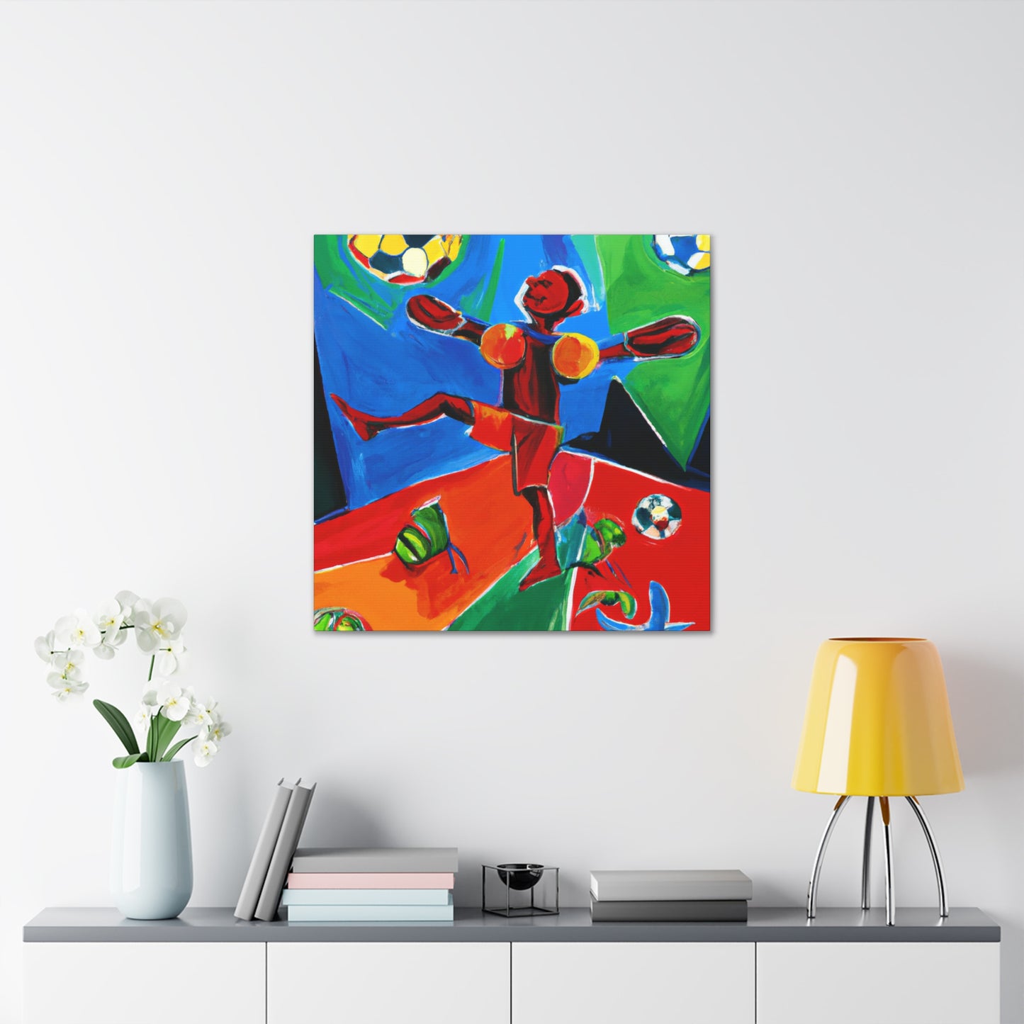 "Football on the Moon" - Canvas