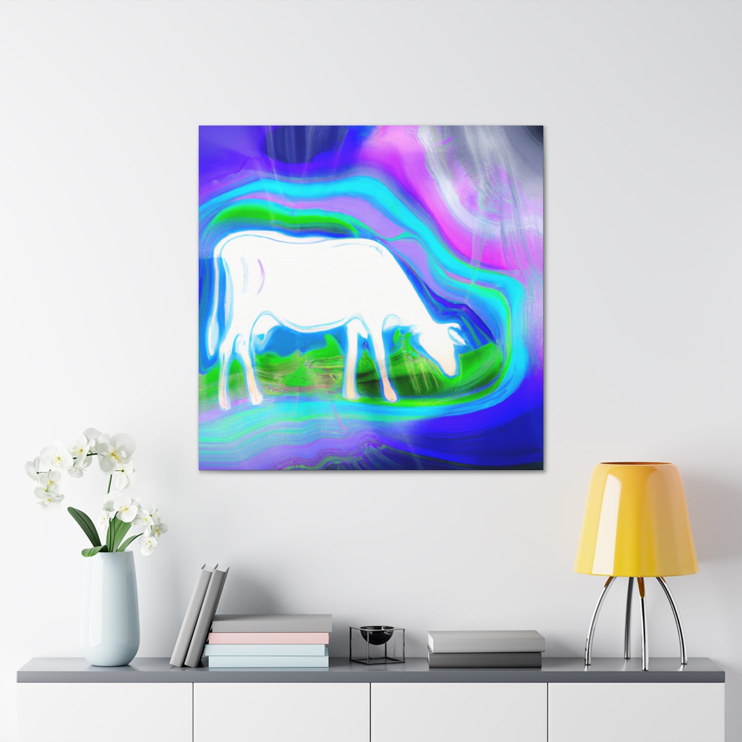 "Majestic Milk Cow Velvet" - Canvas