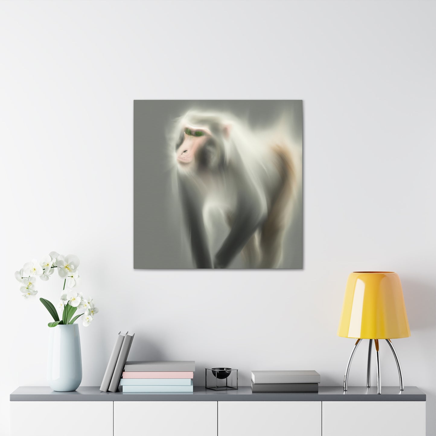 "Majestic Japanese Macaque" - Canvas