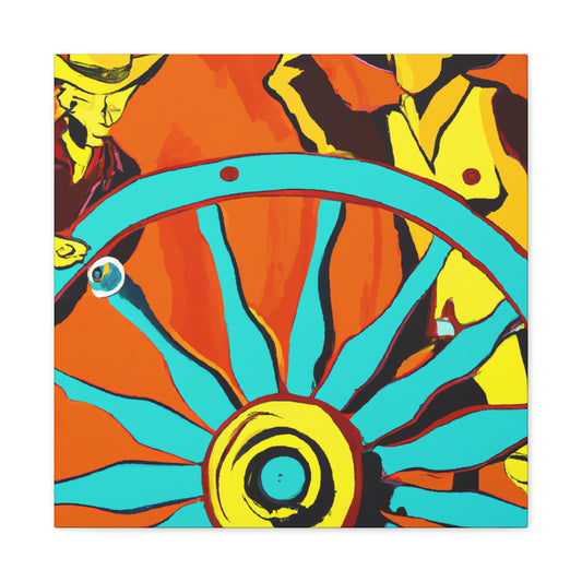 "Wheel of Grandeur Wagon" - Canvas