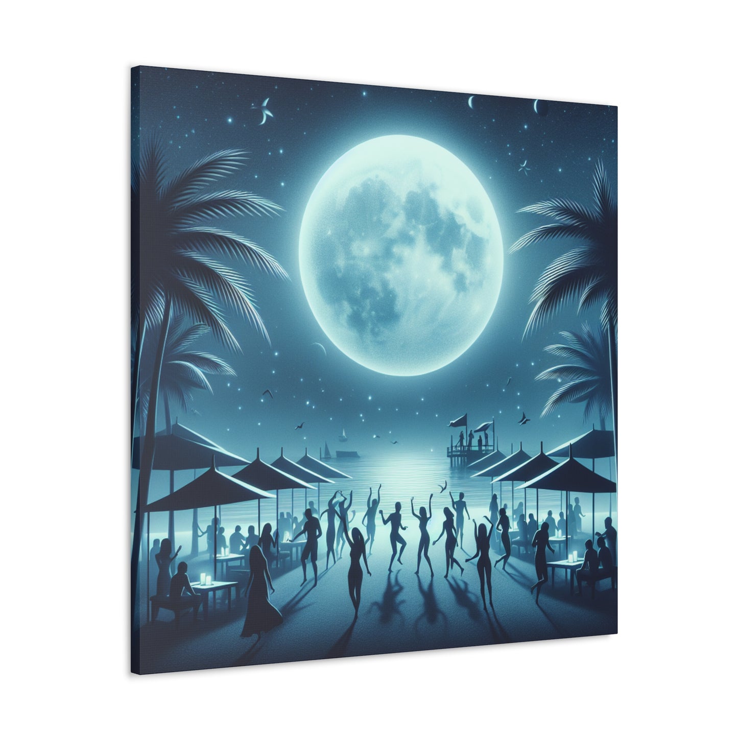 "Luminous Nocturnal Celebration" - Canvas