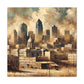 "Cityscape Spectrum Kansas" - Canvas