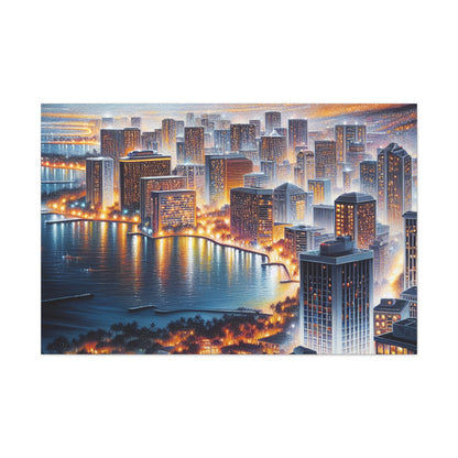 "Heavenly Honolulu Hues" - Canvas