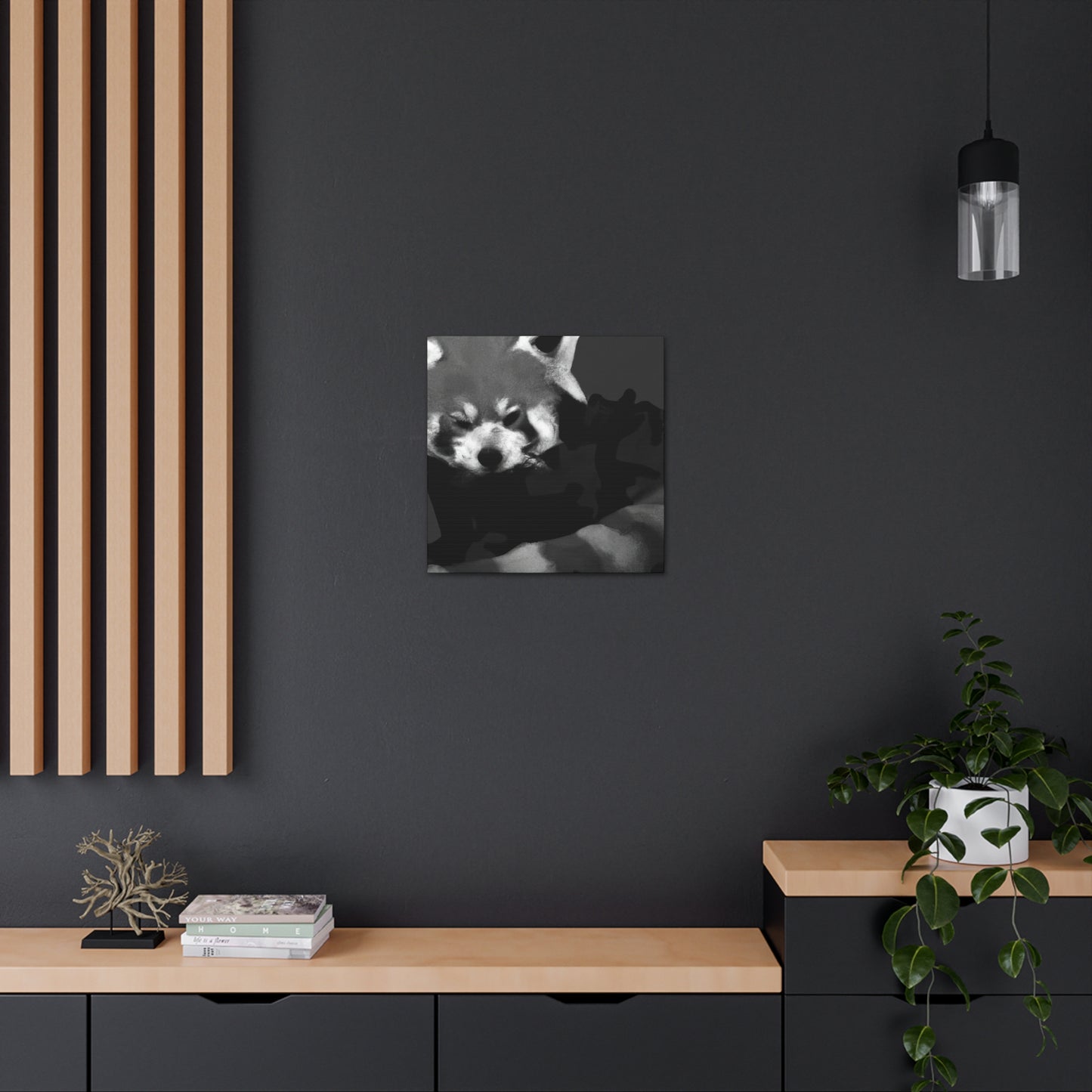 Red Panda Expressionism - Canvas