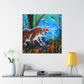 Tiger's Ferocious Roar - Canvas