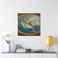 "Dolphin in Neoclassicism" - Canvas