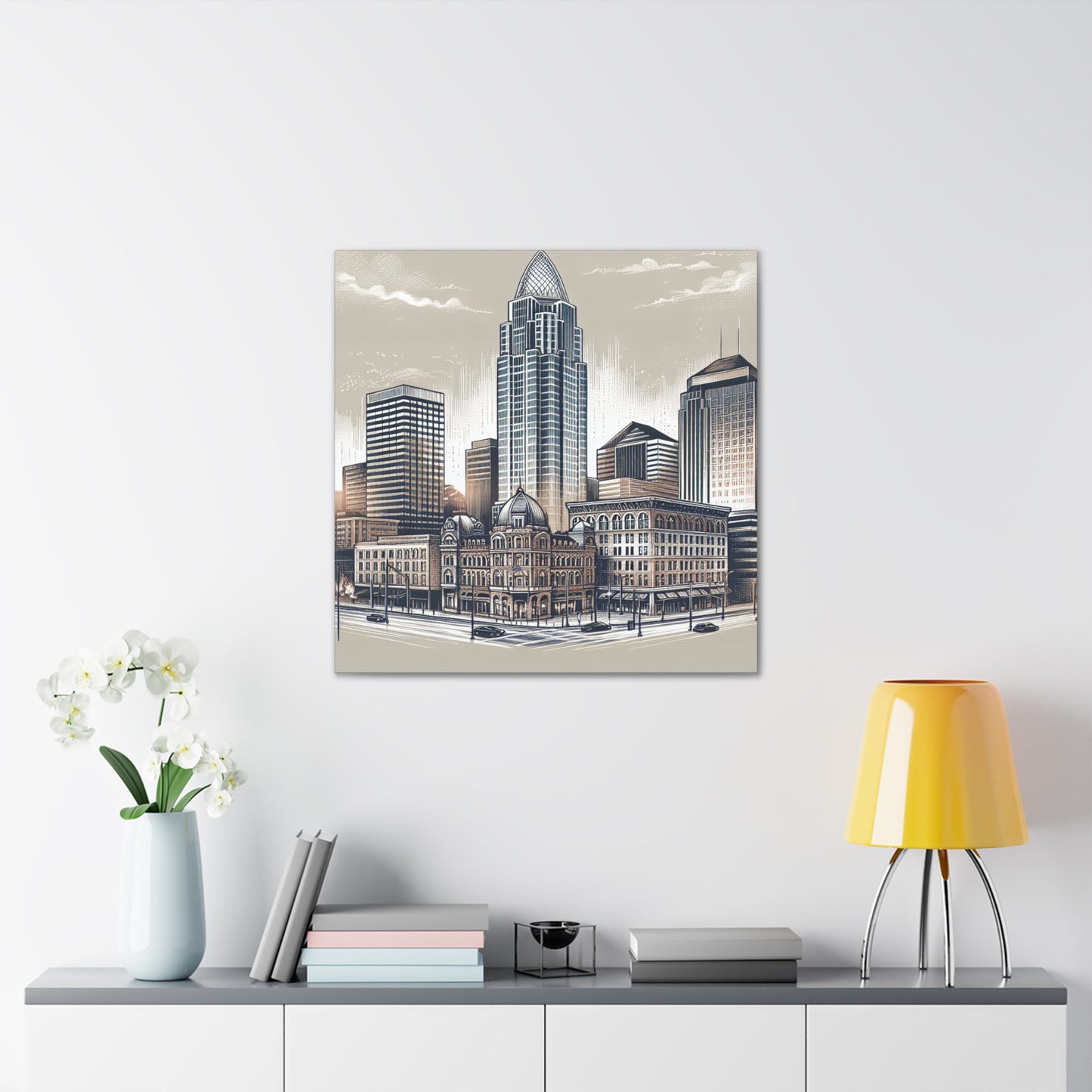 "Industrial Echoes: Cincinnati Perspective" - Canvas