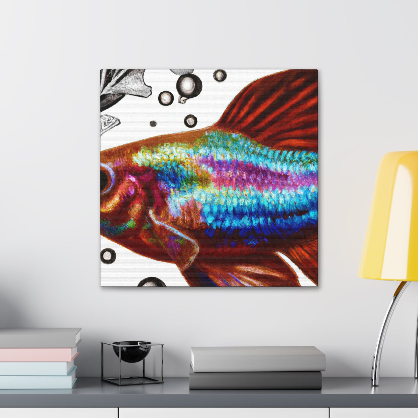 "Guppy's Hyperreal Dream" - Canvas