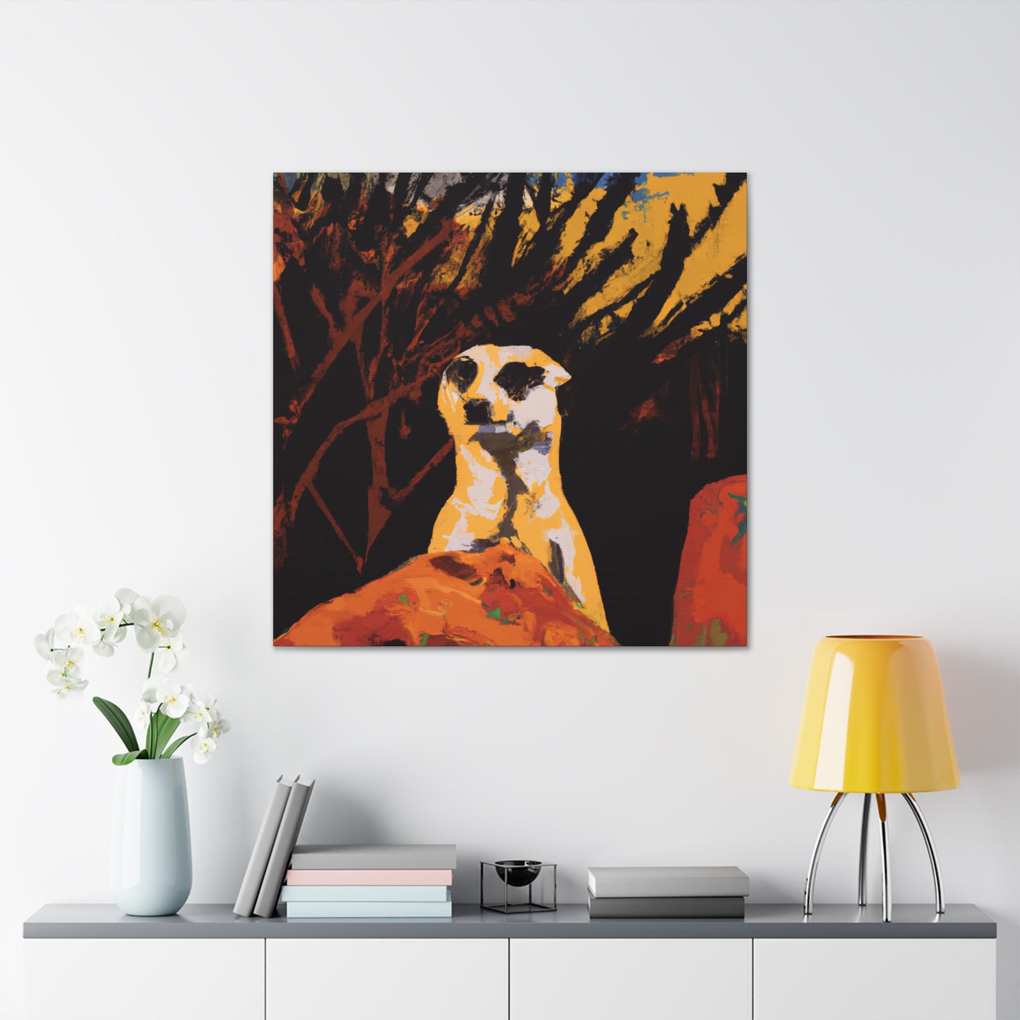 Meerkat Street Mural - Canvas