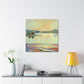 "Lake Reflection Sunset" - Canvas