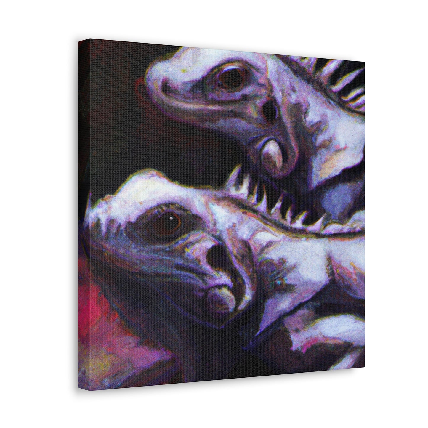 "Iguanas in Impressionism" - Canvas