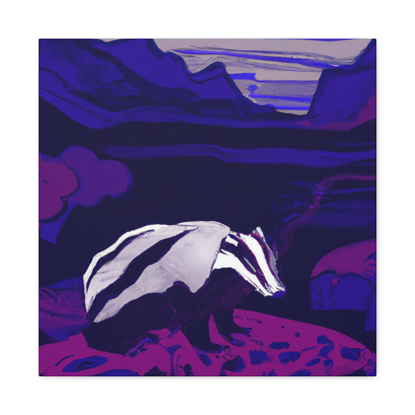 Badger's Magical Journey - Canvas